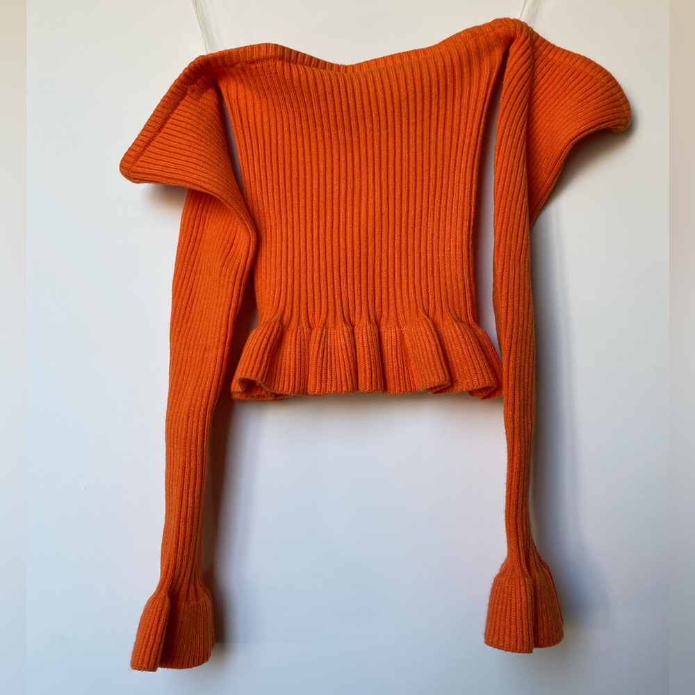 New Orange Crop Top -Shein M